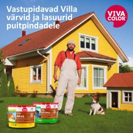 Villa värvid ja lasuurid puitpindadele brosüür
